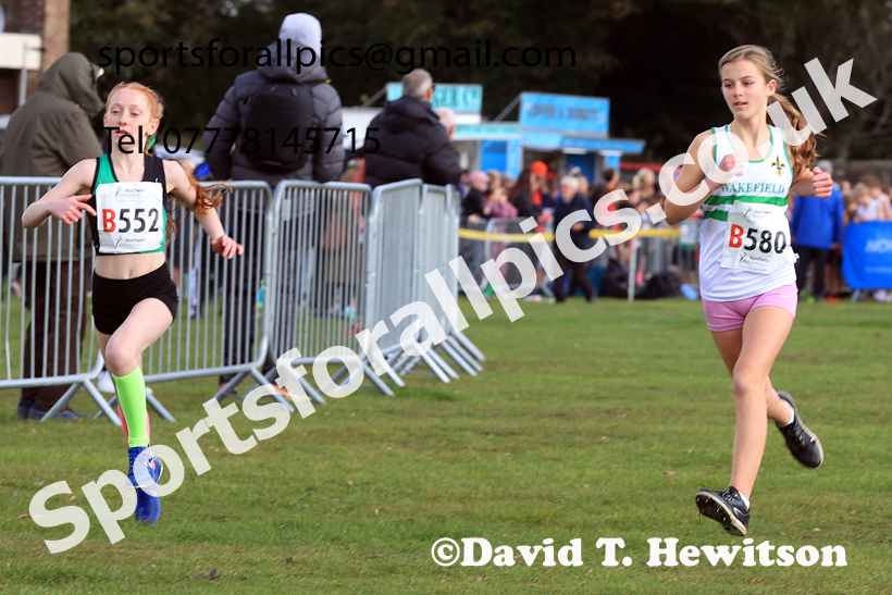 Girls Under-14s 2026 Northern Cross Country Relays, Graves Park, Sheffield. Photo: David T. Hewitson/Sports for All Pics